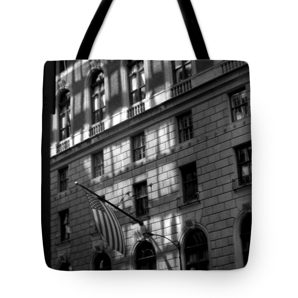 Black And White Photography Tote Bag featuring the photograph Chicago My Favorite City by Verana Stark