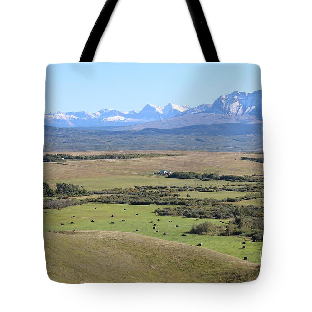 Chief Mountain Tote Bag featuring the photograph Chief Mountain by Ann E Robson