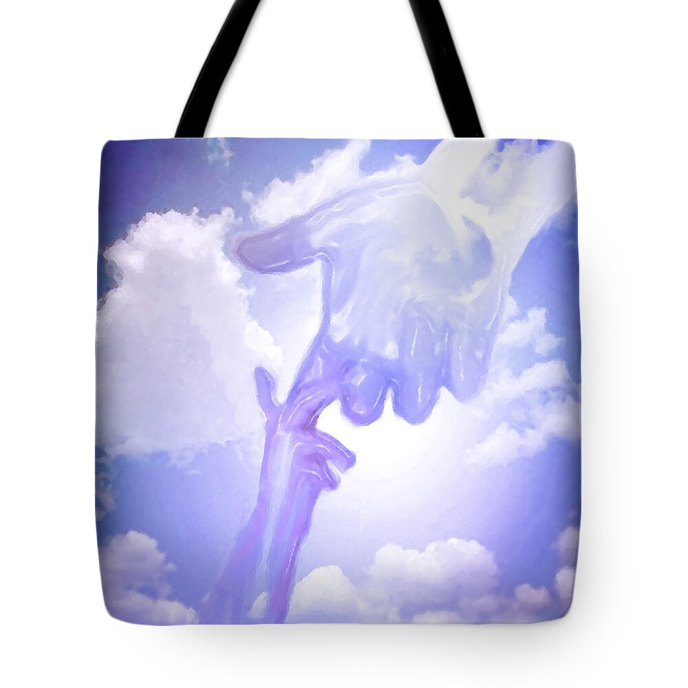 Child Of God Tote Bag featuring the digital art Child of God by Jennifer Page