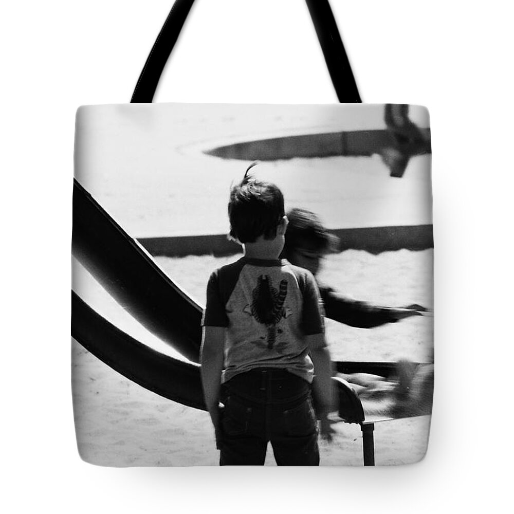 Children Tote Bag featuring the photograph Children at play by Karl Rose