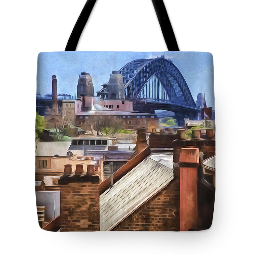 George Street Tote Bag featuring the photograph Chimneys at the Rocks by Sheila Smart Fine Art Photography