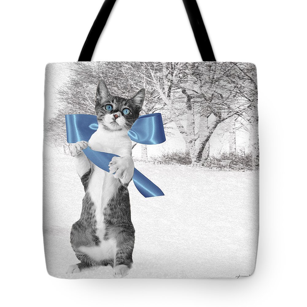 Fine Art Tote Bag featuring the digital art Chris by Torie Tiffany