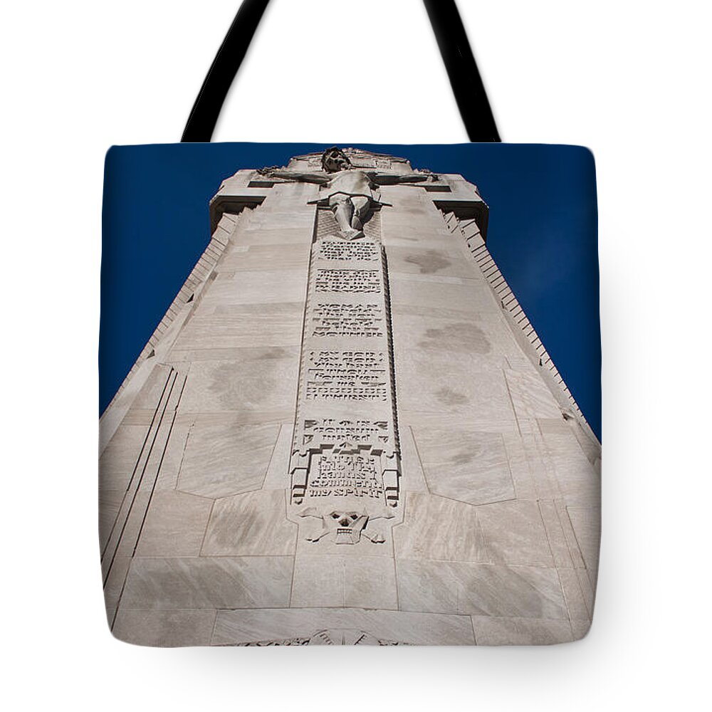 Jesus Christ Tote Bag featuring the photograph Christ Crucified by Joann Copeland-Paul