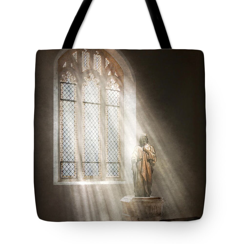 Christian Tote Bag featuring the photograph Christian - Heavenly Father by Mike Savad