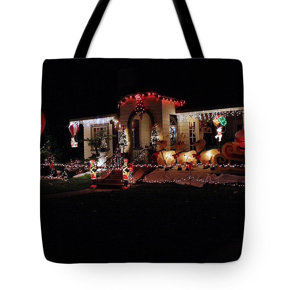 Christmas Tote Bag featuring the photograph Christmas Baloon by Michael Gordon
