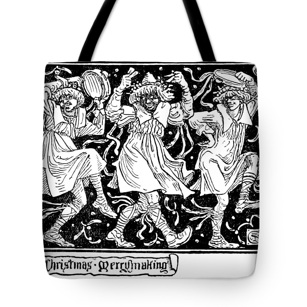 History Tote Bag featuring the photograph Christmas Merrymaking, 1895 by British Library