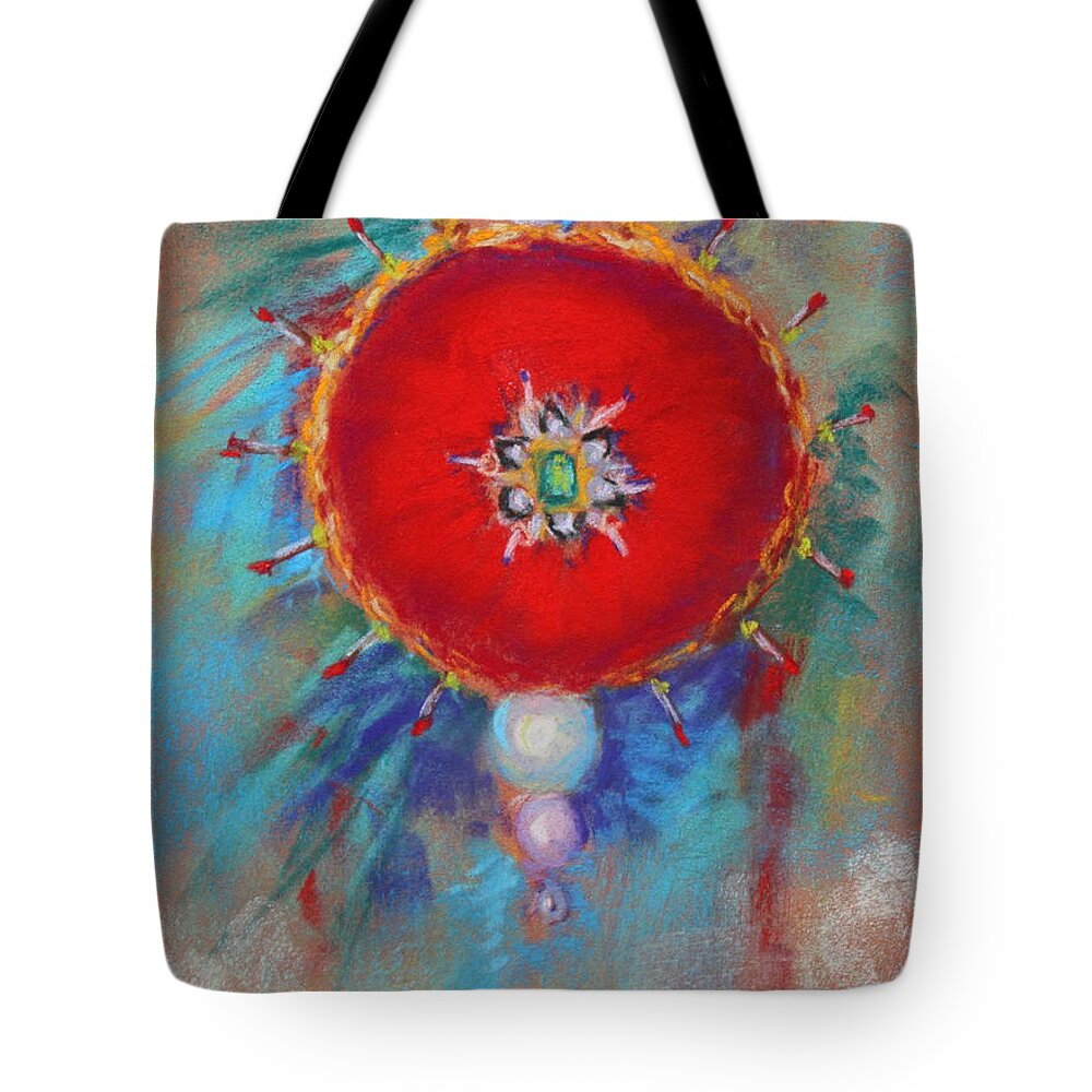 Christmas Tote Bag featuring the painting Christmas ornament 1 by M Diane Bonaparte