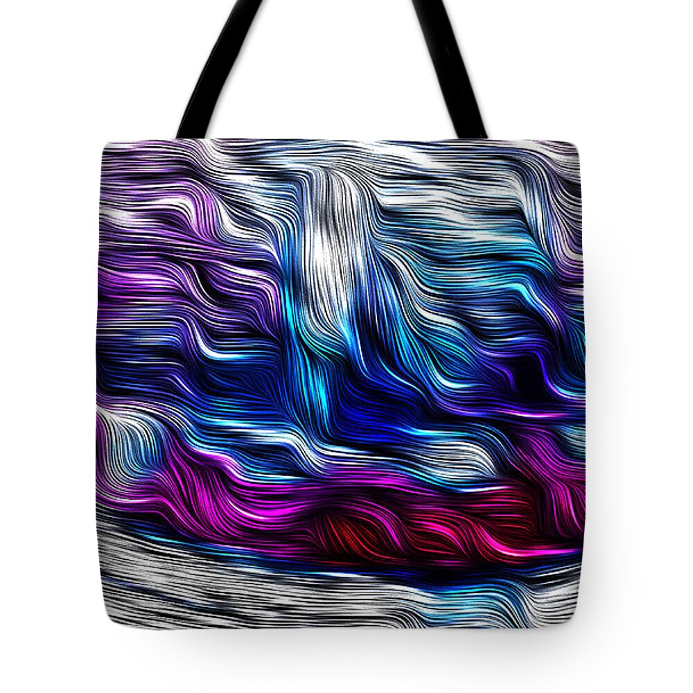 Bill Kesler Photography Tote Bag featuring the photograph Chrome Waves by Bill Kesler
