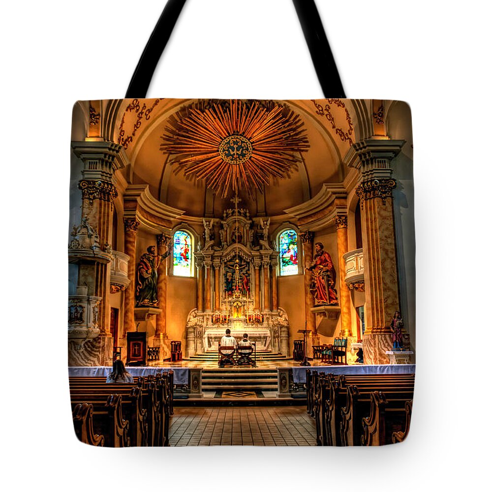Mn Church Tote Bag featuring the photograph Church of Saint Agnes by Amanda Stadther