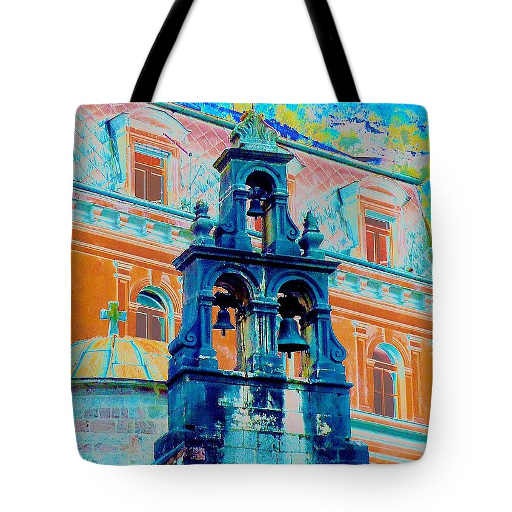 Kotor Tote Bag featuring the photograph Church of Sveti Luka Kotor Montenegro by Ann Johndro-Collins