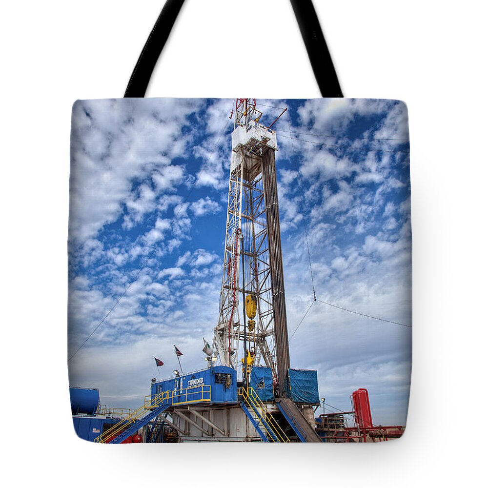 Oil Rig Tote Bag featuring the photograph Cim002-2 by Cooper Ross