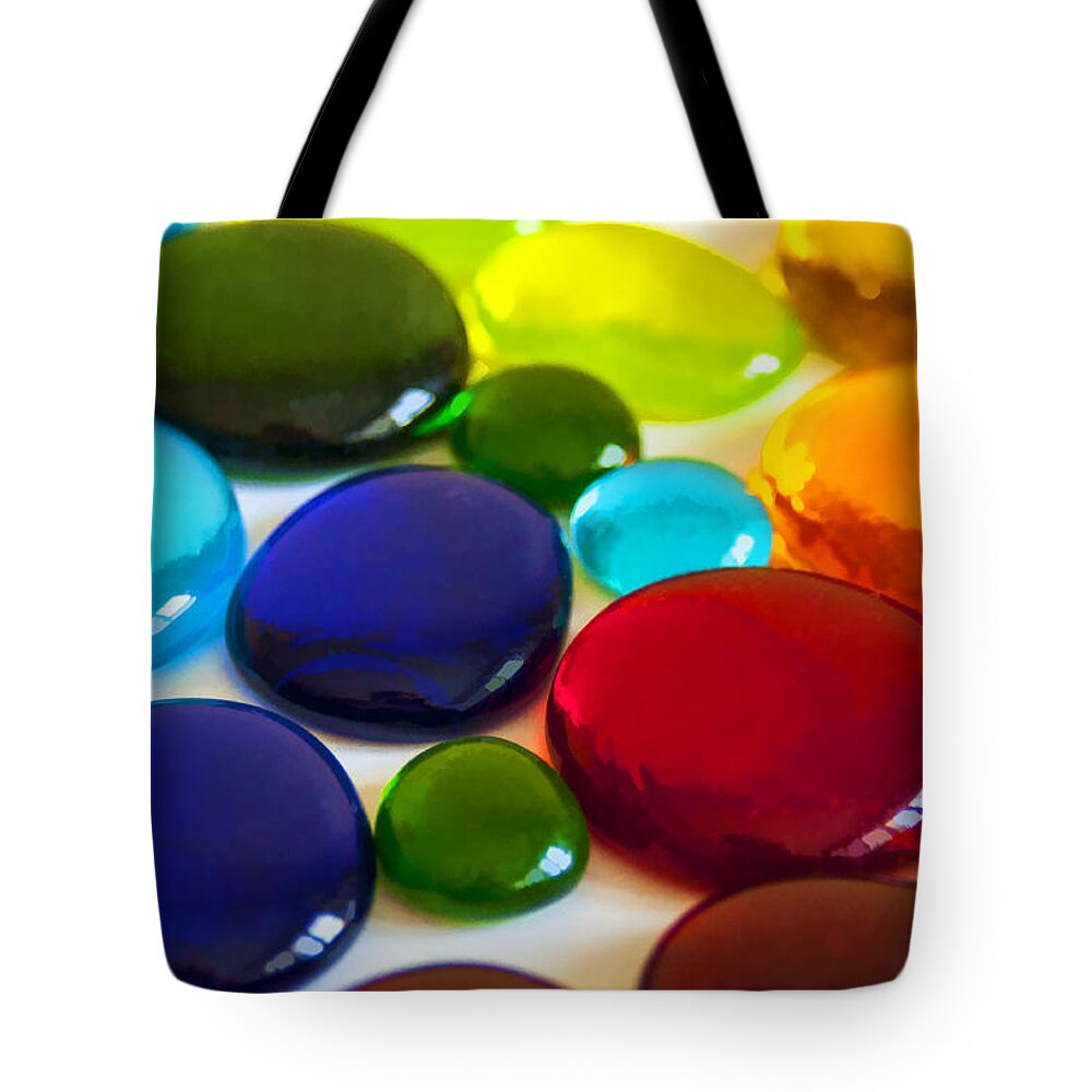 Colors Tote Bag featuring the photograph Circles of Color by Cathy Kovarik