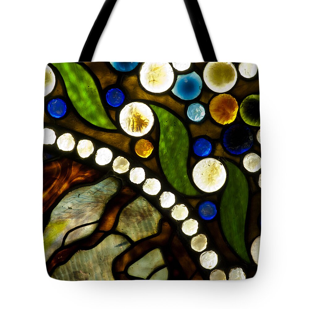 Abstract Tote Bag featuring the photograph Circles of Glass by Christi Kraft