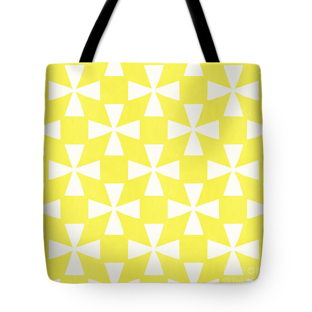 Abstract Tote Bag featuring the painting Citrus Twirl by Linda Woods