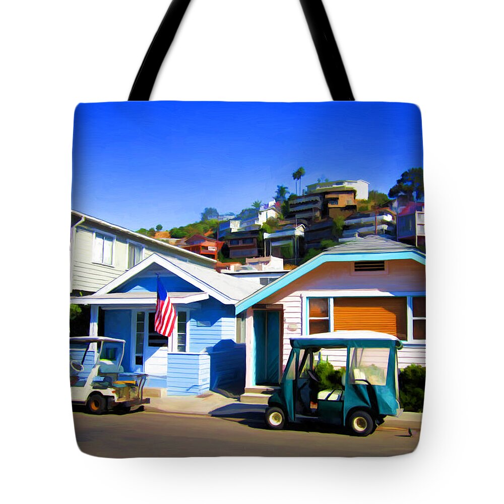 Catalina Tote Bag featuring the painting Claressa Avenue by Snake Jagger