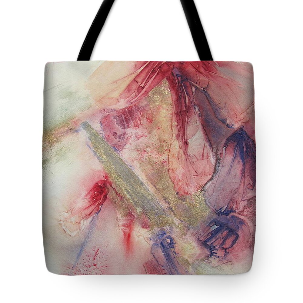 Abstract Watercolor Painting Tote Bag featuring the painting Clarion by Amanda Amend