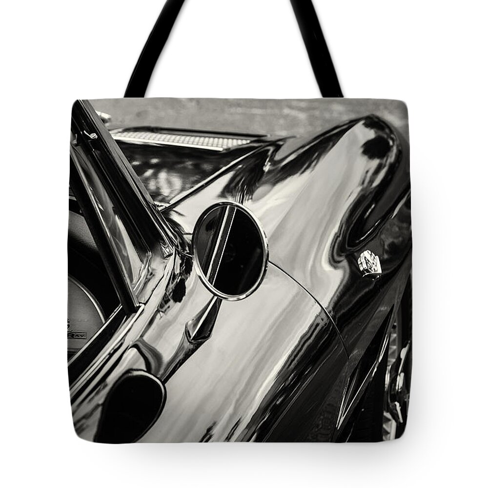 1963 Chevrolet Corvette Stingray Tote Bag featuring the photograph Classic Corvette by Dennis Hedberg