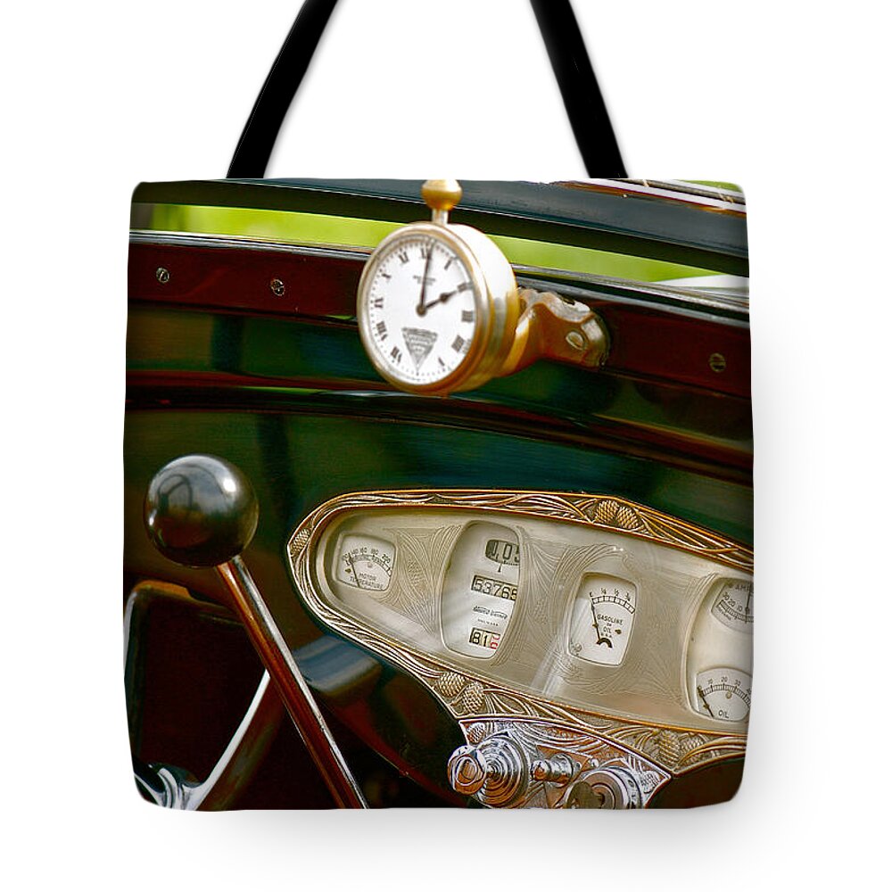 Car Tote Bag featuring the photograph Classic Dash by Douglas Perry