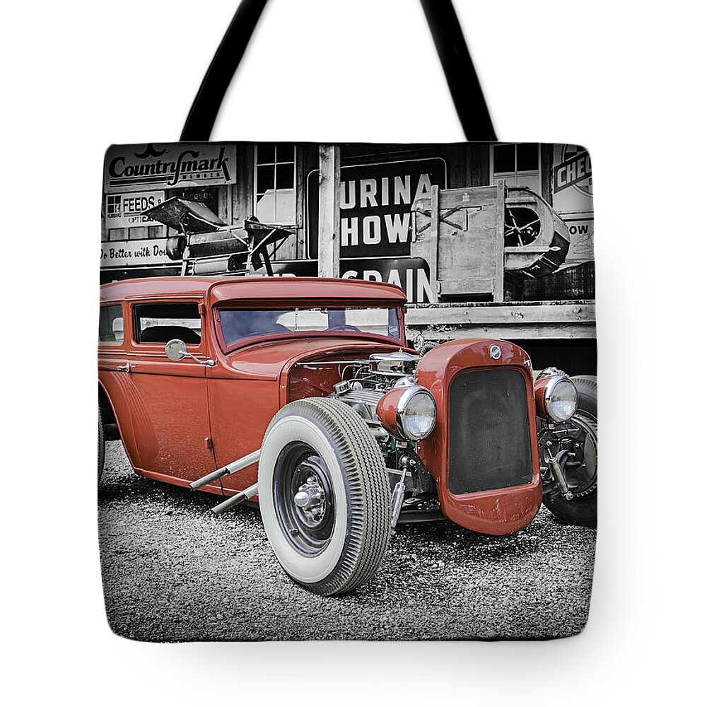 Classic Hot Rod Tote Bag featuring the photograph Classic Hot Rod by Thomas Young