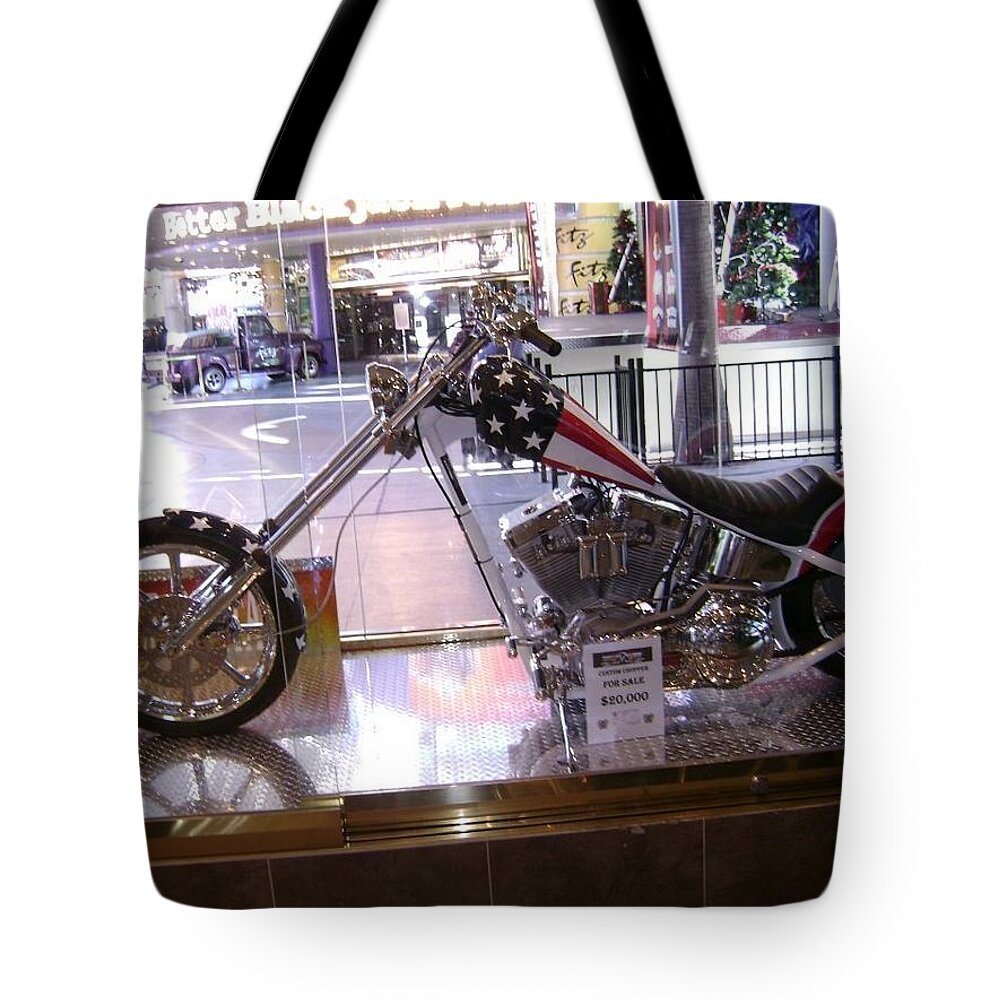 Motorcycle Tote Bag featuring the photograph Classic Motorcycle by Moshe Harboun