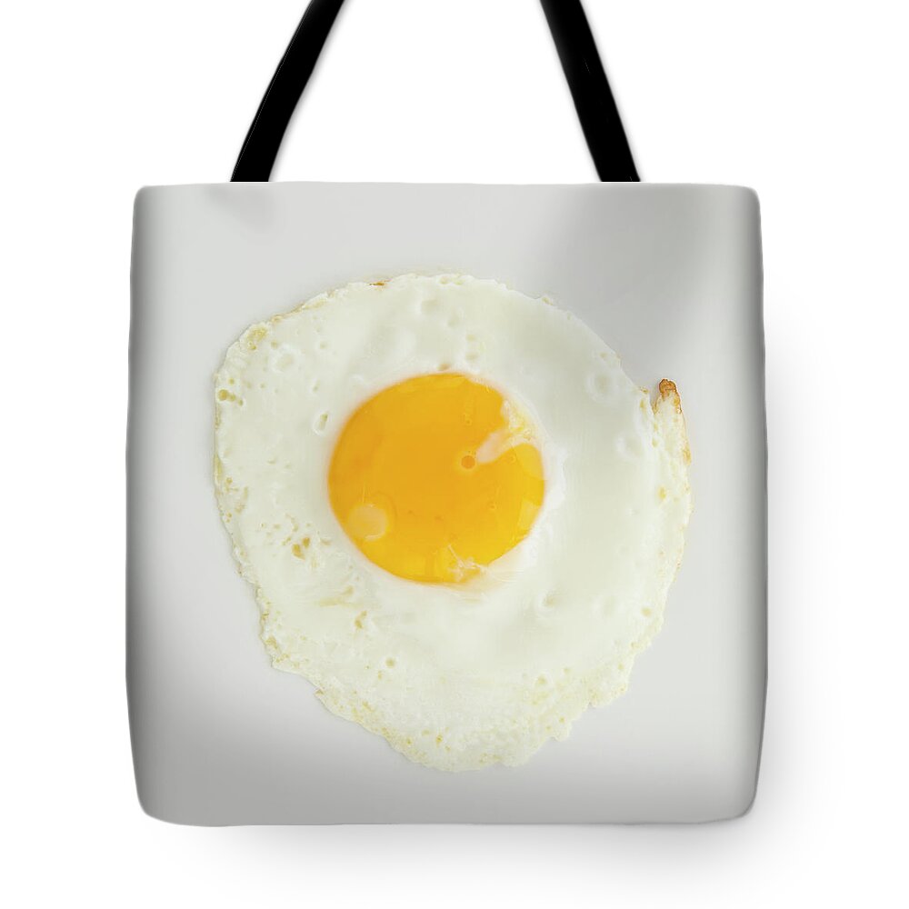Close Up Of Fried Egg, Studio Shot Tote Bag
