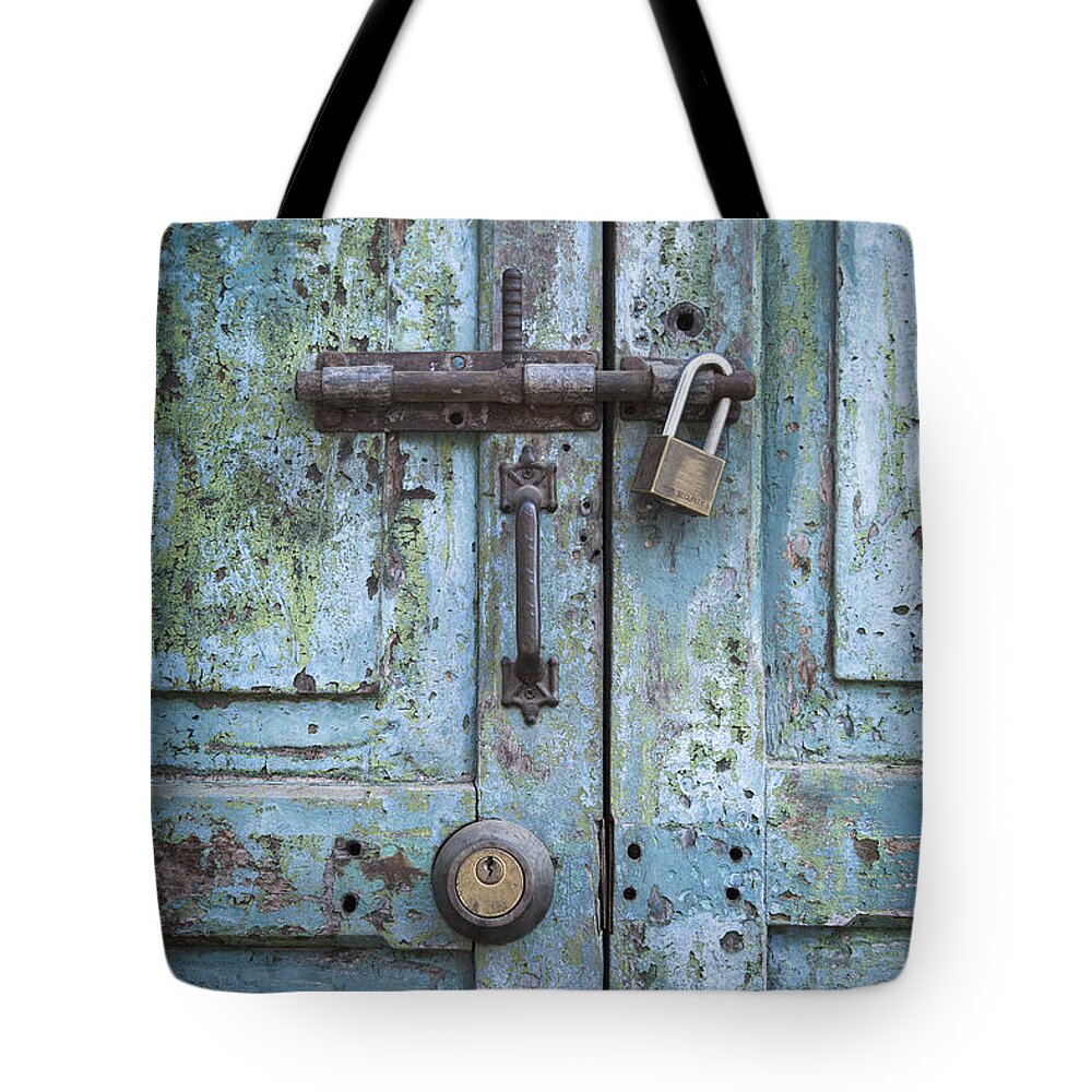 Access Tote Bag featuring the photograph Closed by Maria Heyens