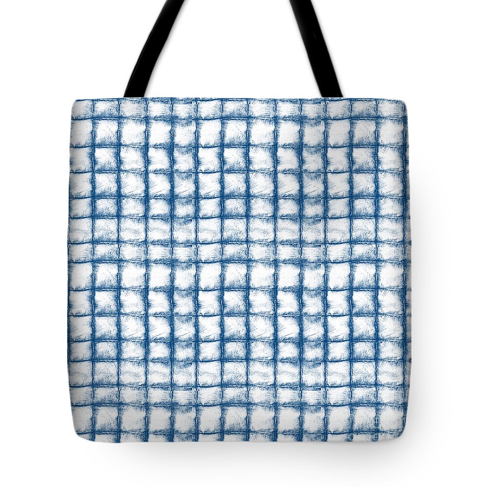 Abstract Tote Bag featuring the painting Cloud Boxes by Linda Woods