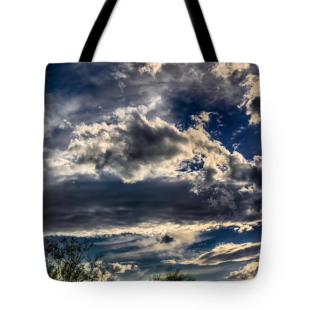 2013 Tote Bag featuring the photograph Cloud Drama by Mark Myhaver