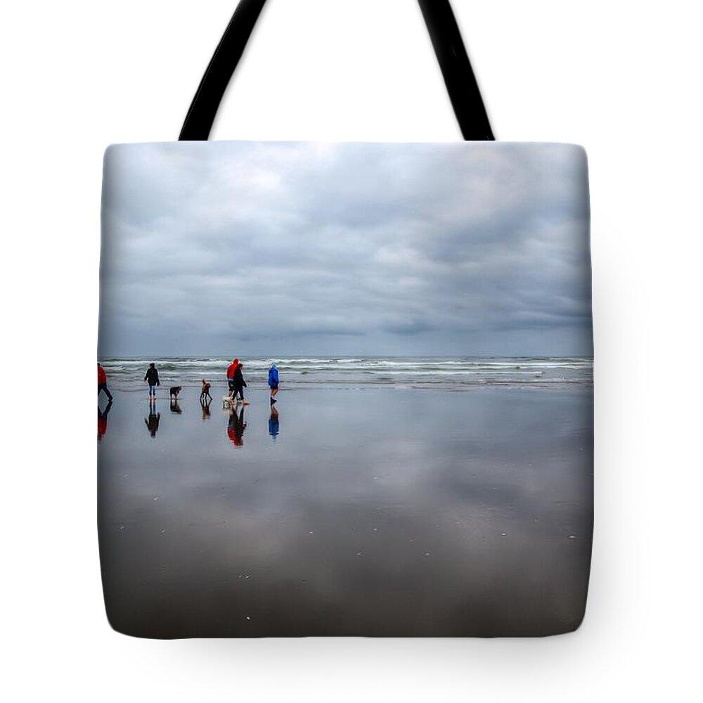 Oregon Coast Tote Bag featuring the photograph Cloud Walkers 0084 by Kristina Rinell