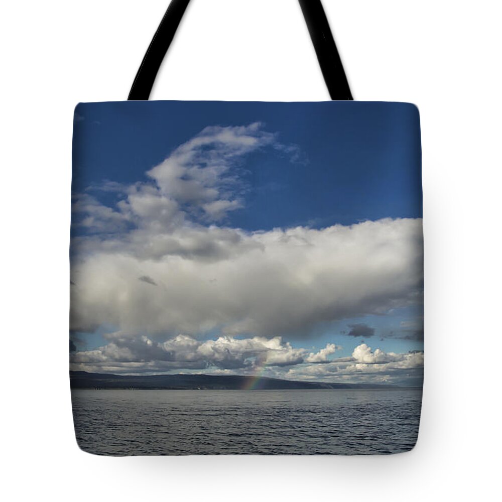 Alaska Tote Bag featuring the photograph Clouds and Rainbows by Michele Cornelius