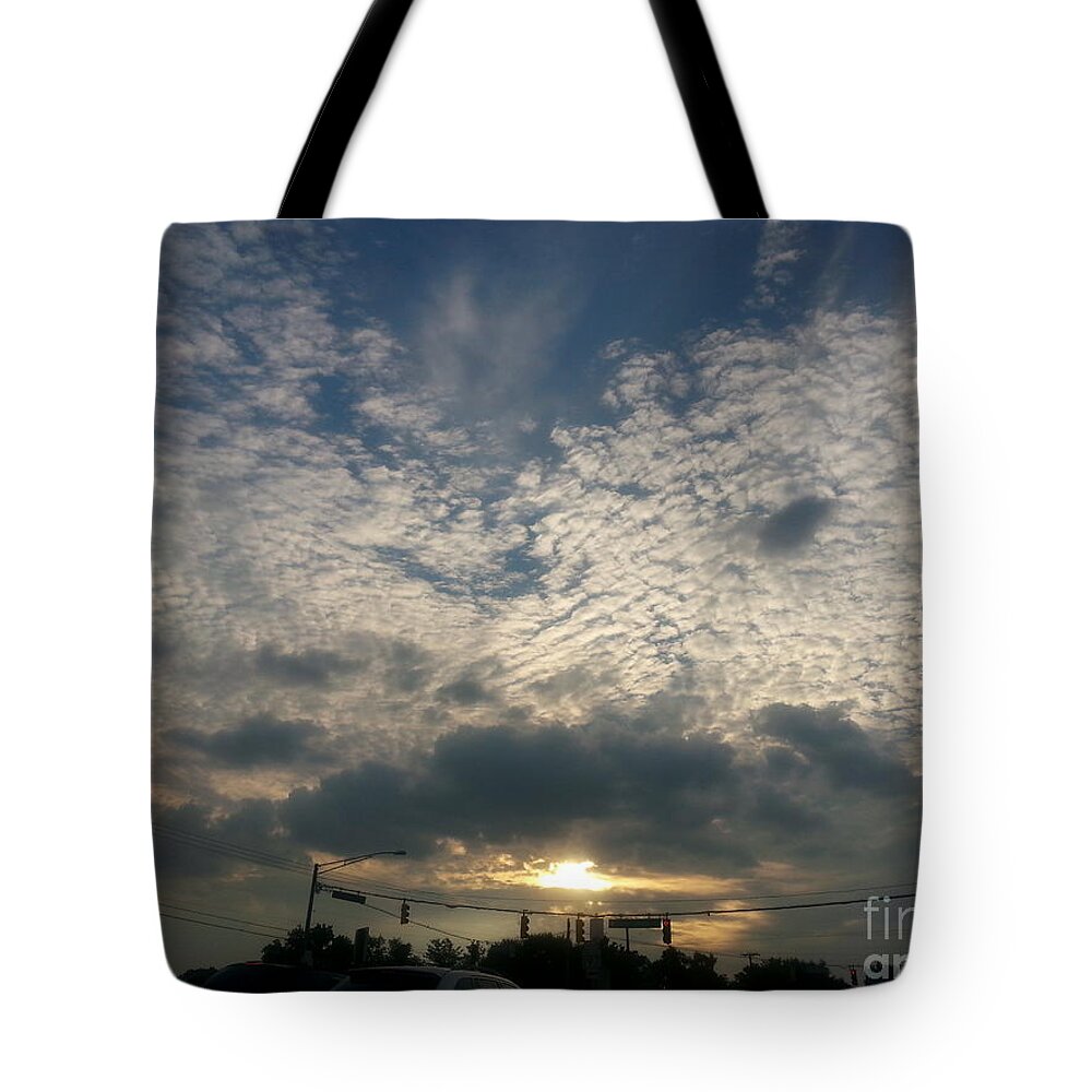 Clouds Over Maryland Tote Bag featuring the photograph Clouds Over Maryland by Emmy Vickers