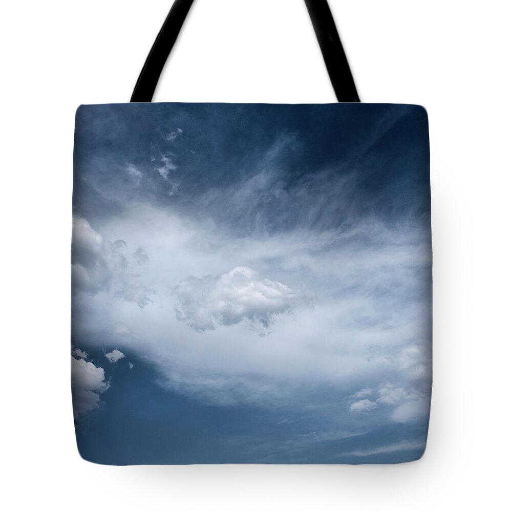 Clouds Tote Bag featuring the photograph Clouds...altitude by Tom Druin