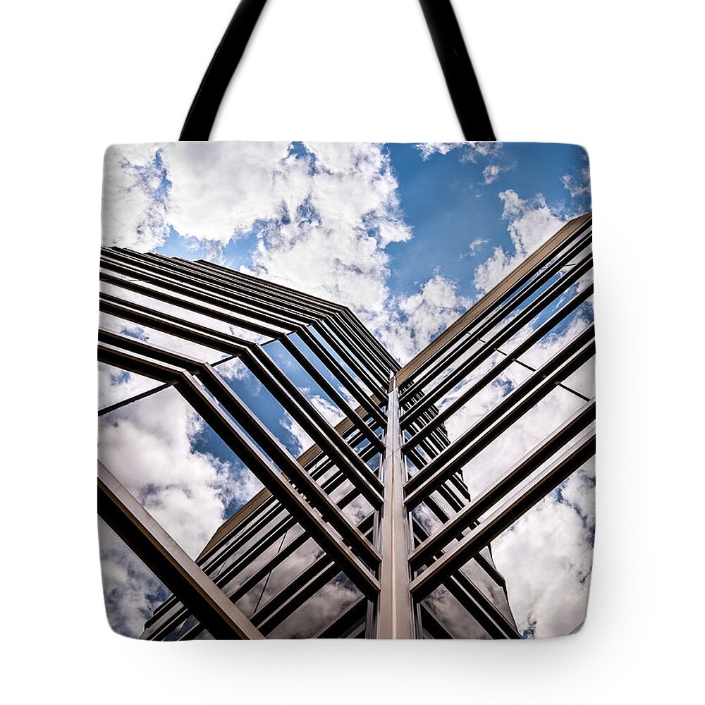 Canton Michigan Usa Tote Bag featuring the photograph Cloudy Building by Onyonet Photo studios