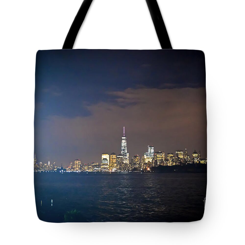  Nyc Tote Bag featuring the photograph Cloudy NYC by PatriZio M Busnel