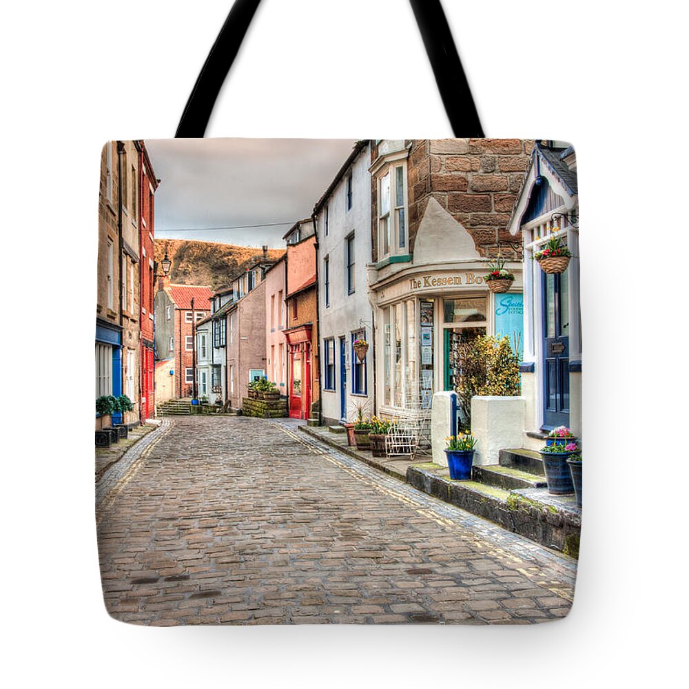 Architecture Tote Bag featuring the photograph Cobbled Street by Sue Leonard