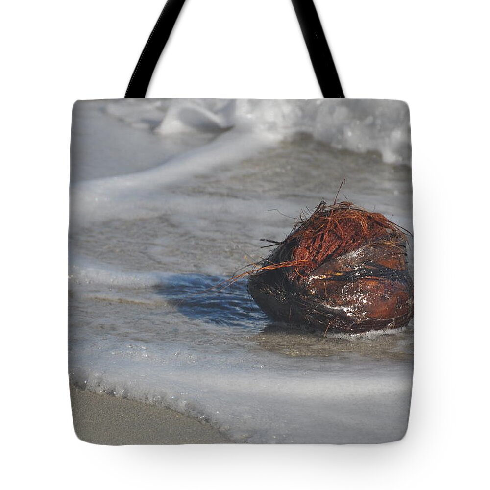 Coconut Tote Bag featuring the photograph Coconut Bath by Cornelia DeDona