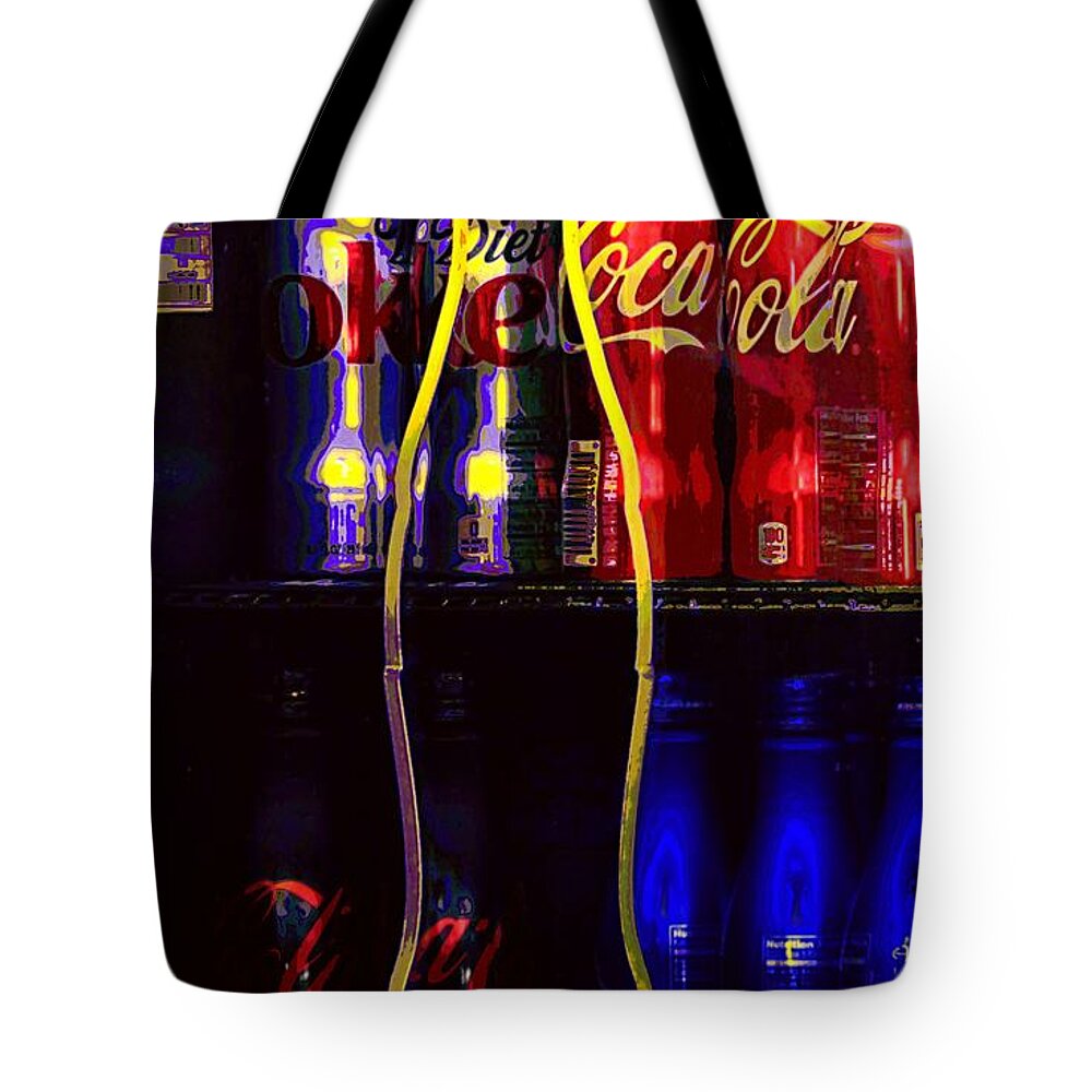 Abstract Tote Bag featuring the photograph Coke by Lauren Leigh Hunter Fine Art Photography