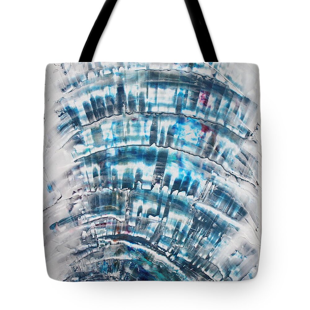 Abstract Tote Bag featuring the painting Coliseum by Madeleine Arnett