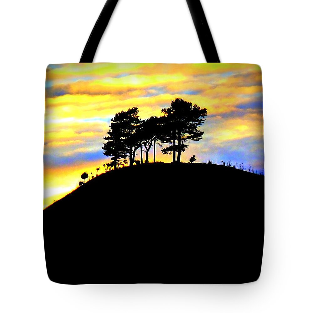 Colmers Hill Tote Bag featuring the photograph Colmers Hill Bridport Dorset by Gordon James