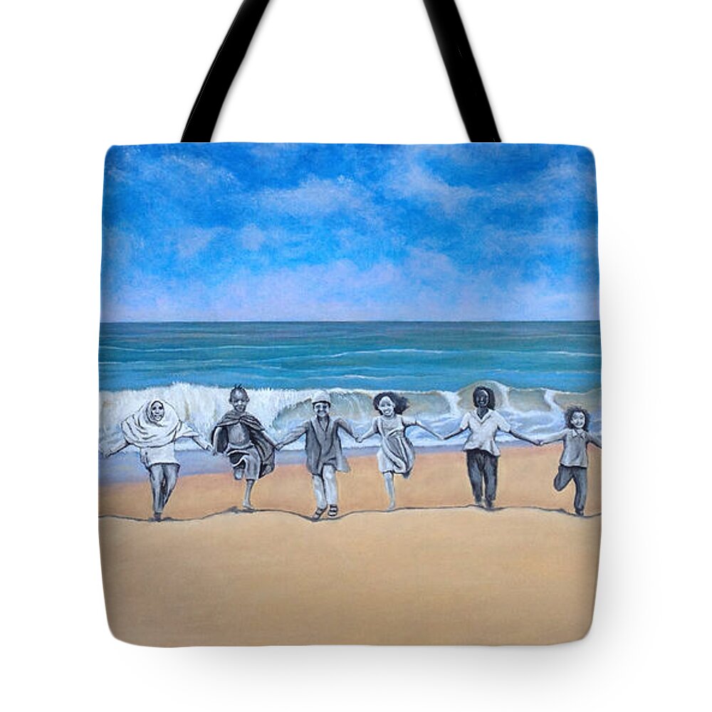 Landscape Tote Bag featuring the painting Color Blind by Mr Dill