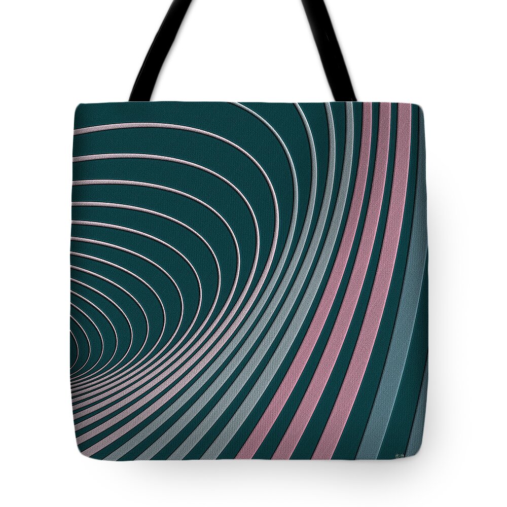 'color Harmonies' Collection By Serge Averbukh Tote Bag featuring the digital art Color Harmonies - Flamingo Bay by Serge Averbukh