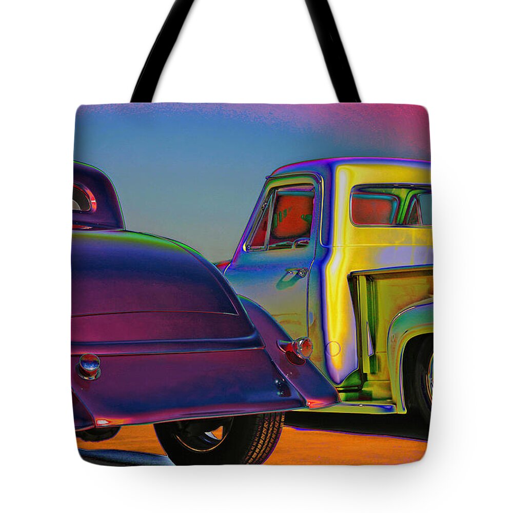 Hot Rods Tote Bag featuring the photograph Color Me A Hot Rod by Christopher McKenzie