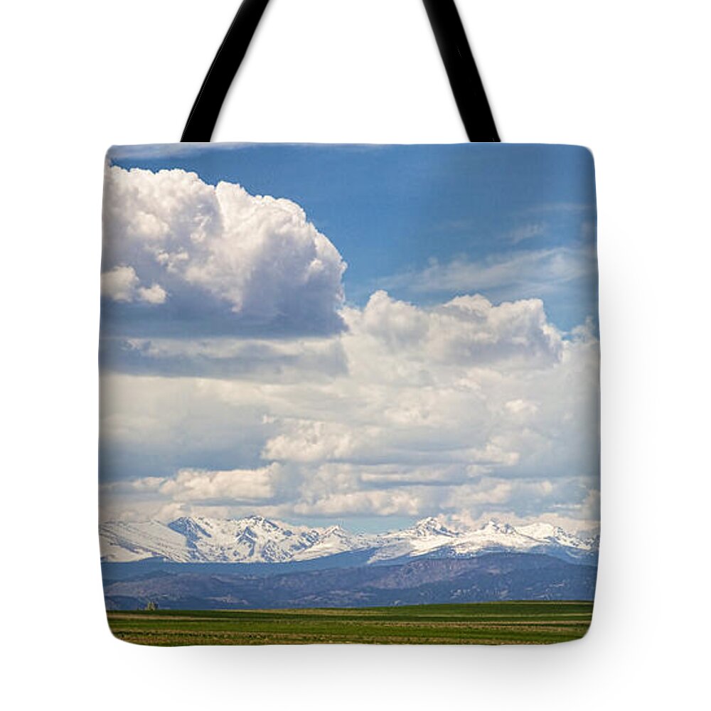 Scenic Tote Bag featuring the photograph Colorado Front Range Boulder County Agriculture View by James BO Insogna