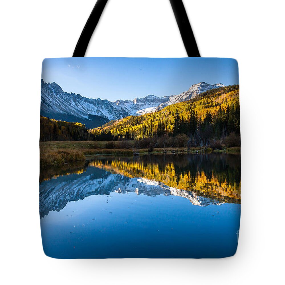 Nature Tote Bag featuring the photograph Colorado Reflection by Steven Reed
