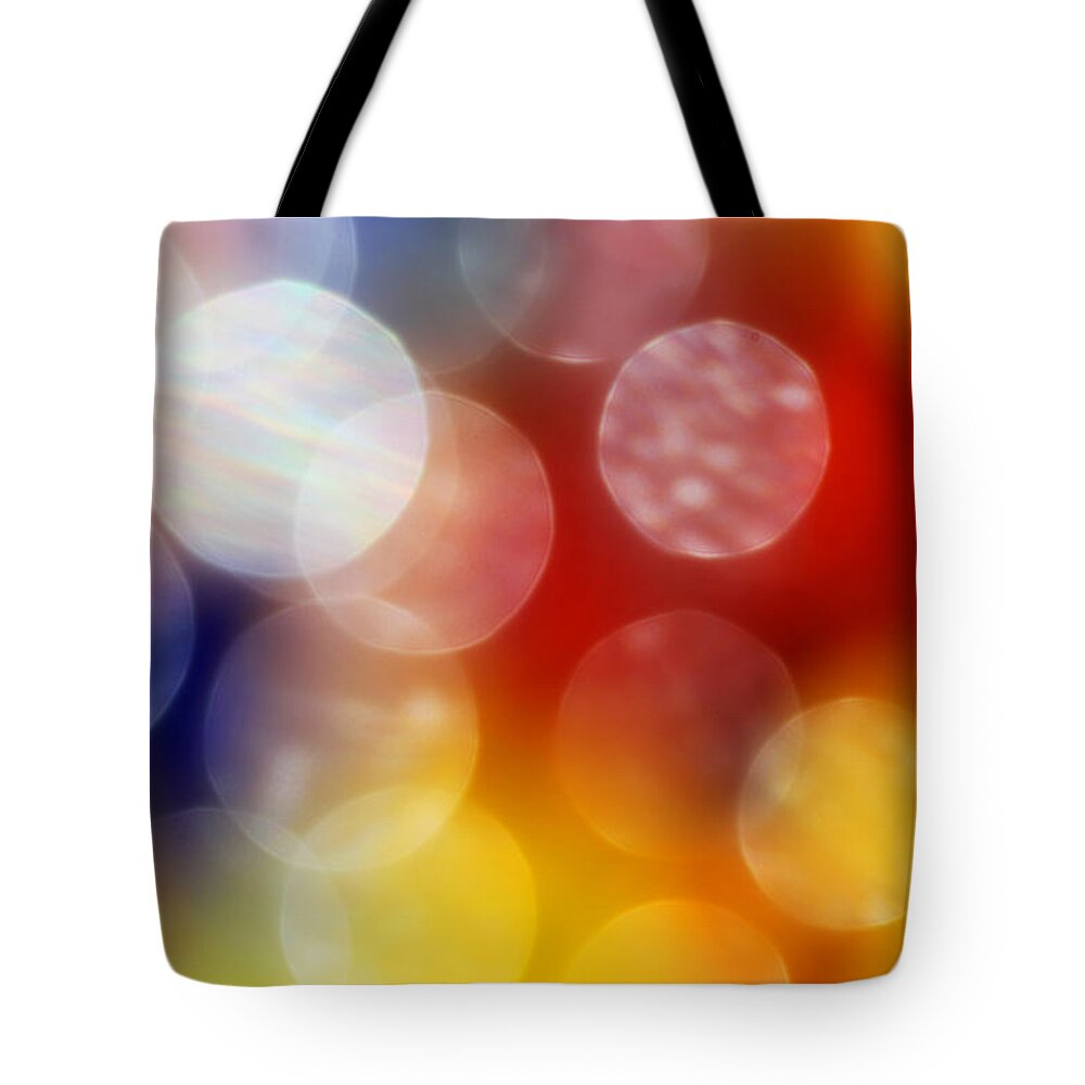 Bright Tote Bag featuring the photograph Colorful Abstract 4 by Mary Bedy