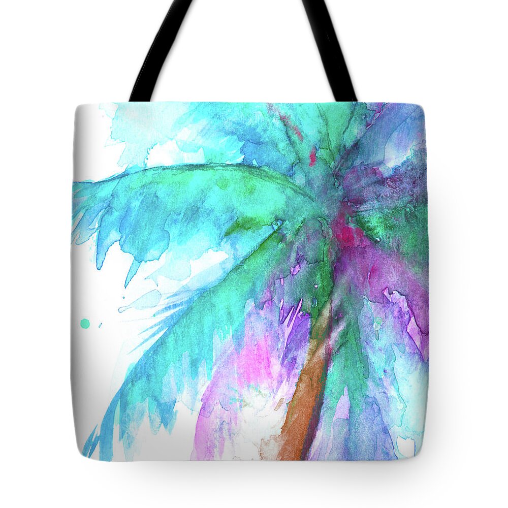 Colorful Tote Bag featuring the painting Colorful Tropics I by Patricia Pinto