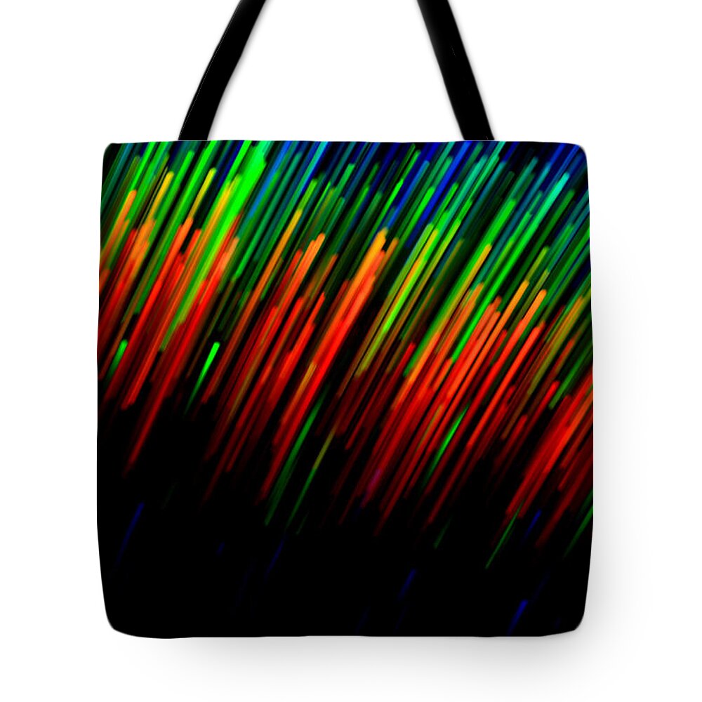Abstract Tote Bag featuring the photograph Colour My World by Dazzle Zazz