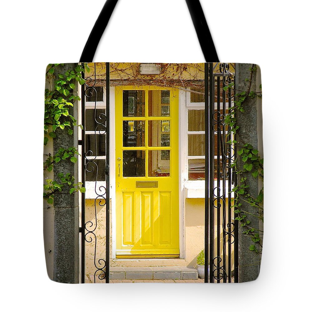 Irish Doors Tote Bag featuring the photograph Come On In by Suzanne Oesterling