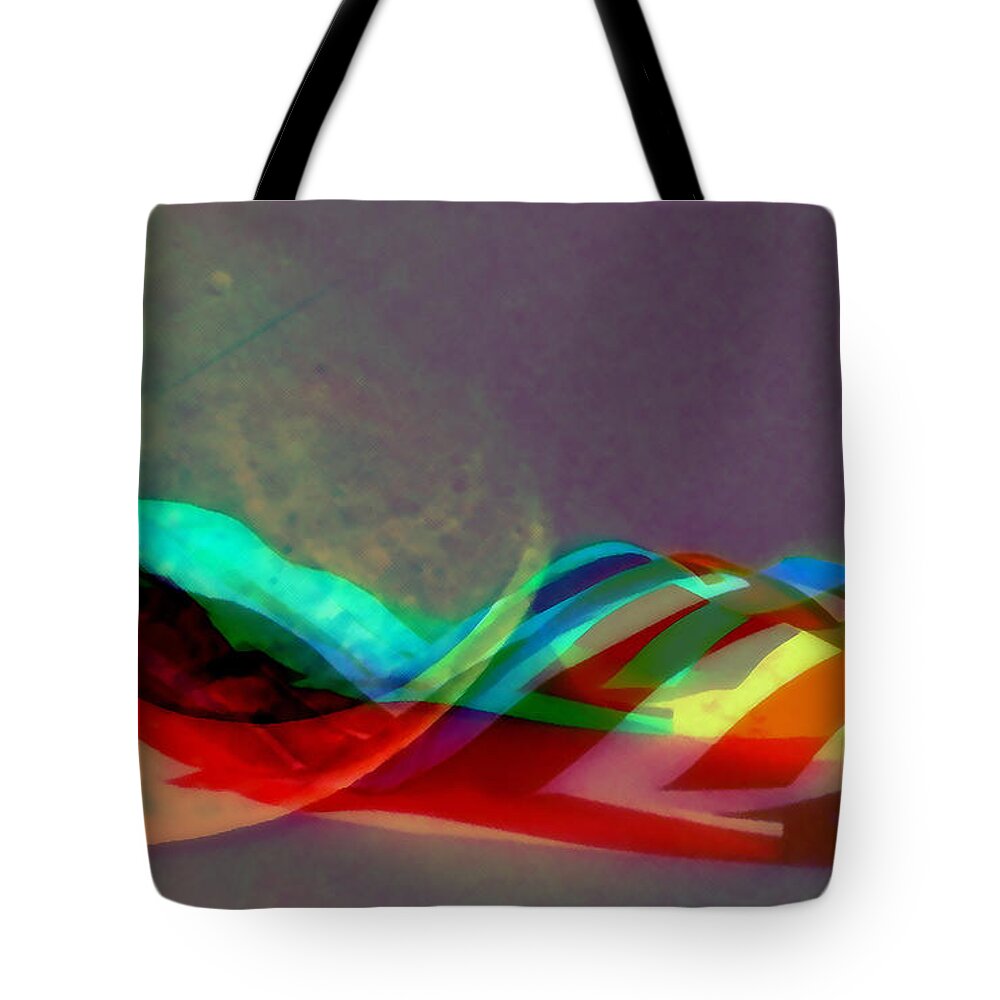 Abstract Tote Bag featuring the photograph Comet Trail by Jodie Marie Anne Richardson Traugott     aka jm-ART