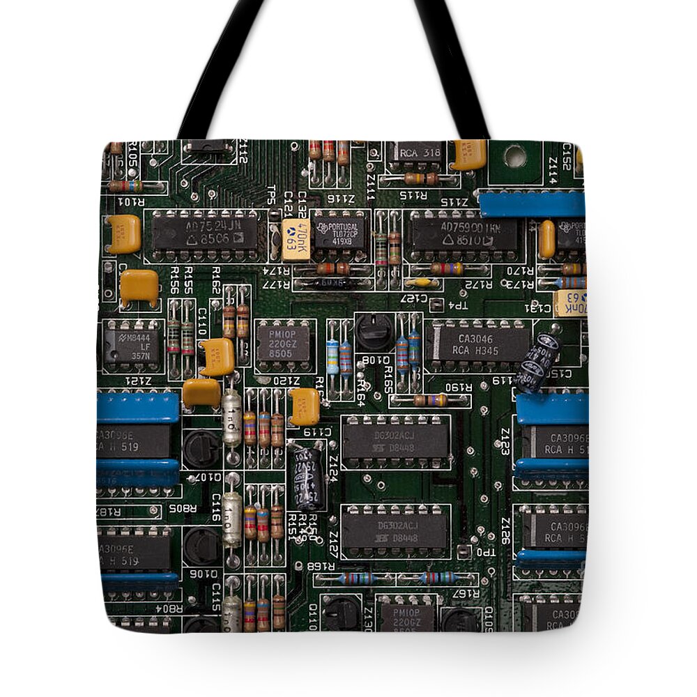 Access Tote Bag featuring the photograph Computer Circuit Board by Jim Corwin